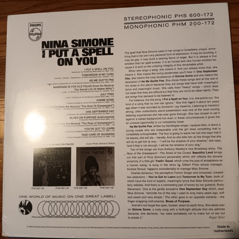 I Put A Spell On You- Nina Simone LP Urban Outfitters Pink Vinyl Sealed - Picture 2 of 3